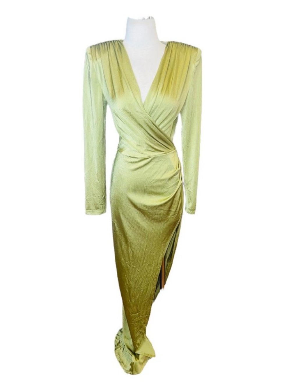 Bronx and Banco Maxi Dress in Olive Green Chain - Picture 6 of 11
